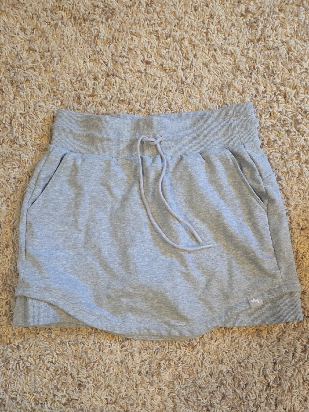JoyLab Heather Gray Knit Drawstring Skirt
